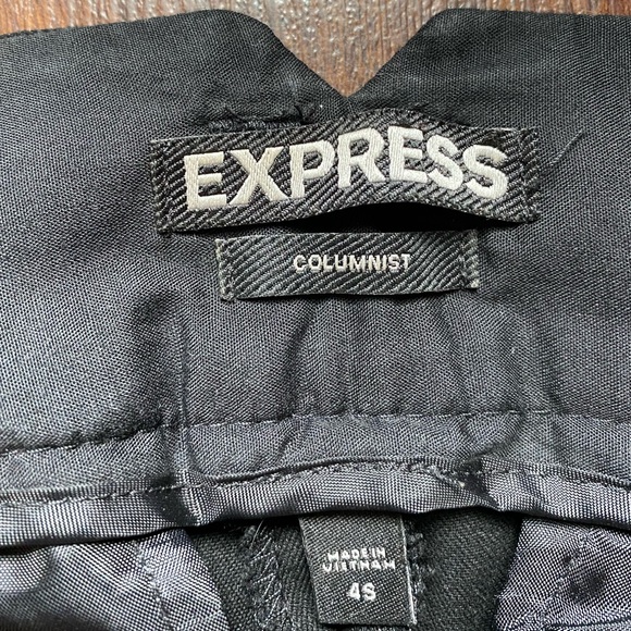 Express Columnist Black Trousers Size 4S - Picture 4 of 5